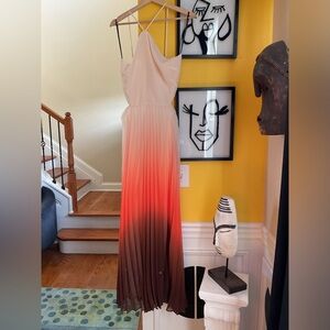 Rachel Roy Lively ORANGE OMBRE Dress Size 8 NWOT